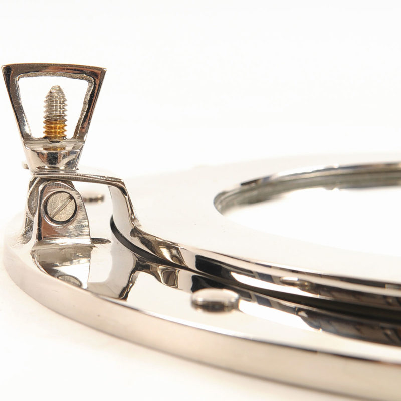 Polished Brass Porthole Mirror with regard to