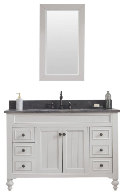 Potenza 48" Bathroom Vanity - Traditional - Bathroom Vanities And Sink ... in Exploring the Practical Elegance of Daylight 48 Bathroom Vanities