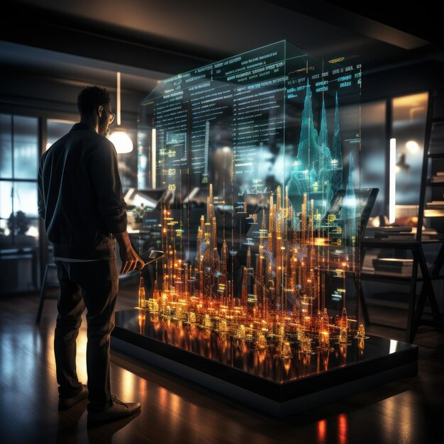 Premium Photo | Futuristic City Escape Insight Transparent Glass Table ... pertaining to Navigating Transparency Practical Insights for Glass Buildings
