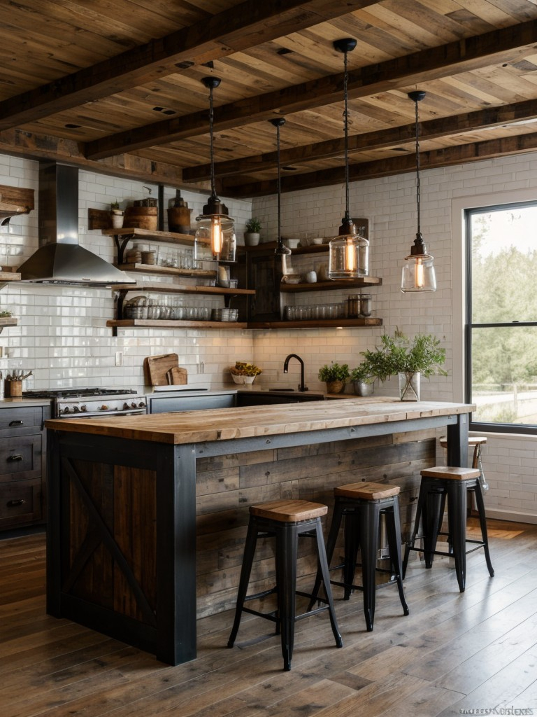 Rustic Farmhouse: Vintage-Inspired Kitchen Ideas | Aulivin.com intended for