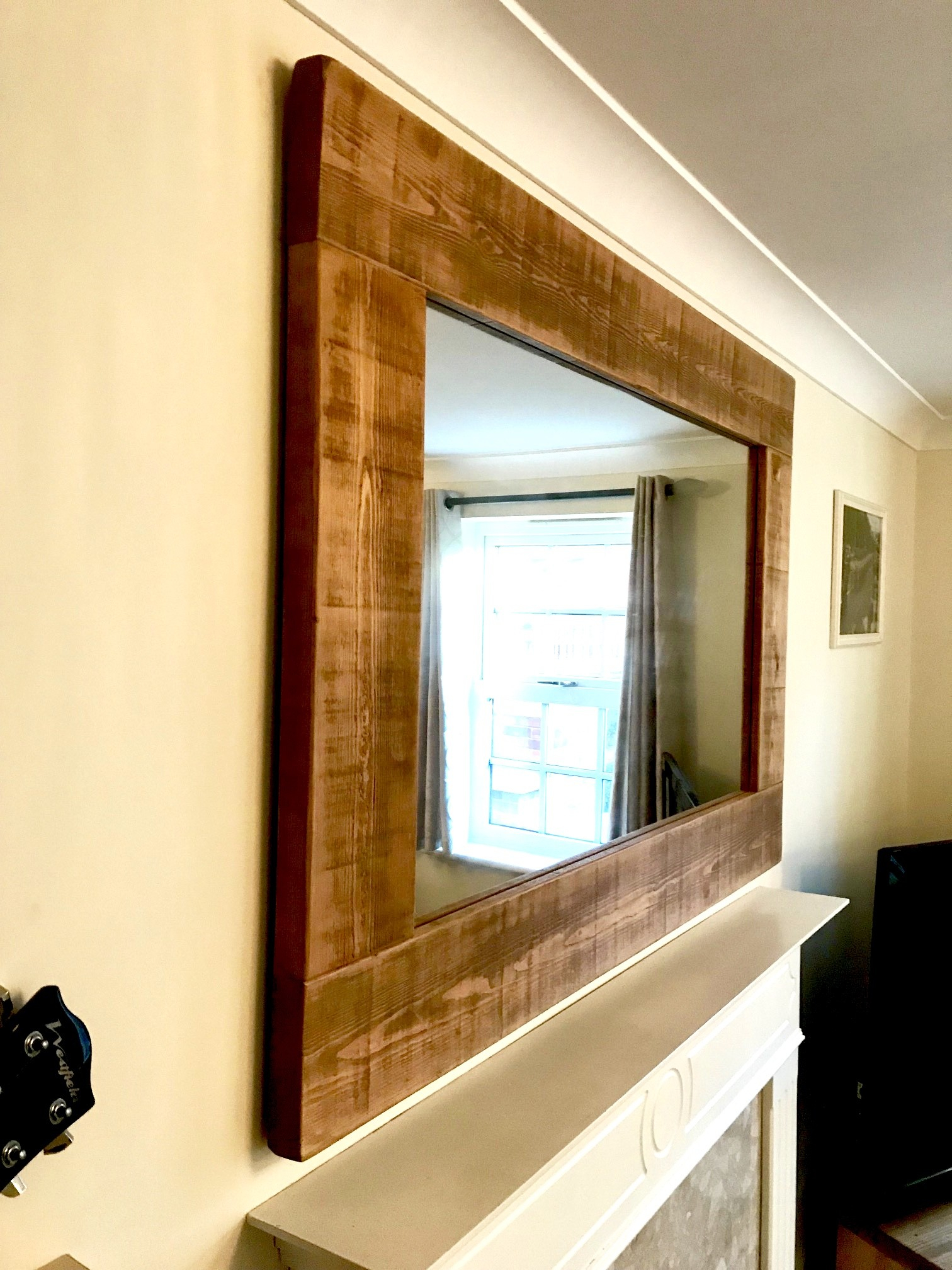 Rustic Reclaimed Wood Mirror (Large) | Solid Oak Designs for Discovering the enduring charm of reclaimed oak in mirror design