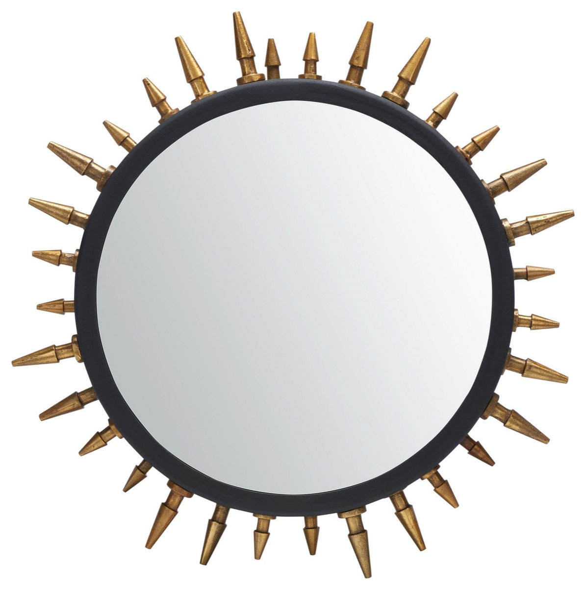 Safavieh Ceinth 20" Mirror Black/Gold, #N/A - Midcentury - Wall Mirrors ... throughout