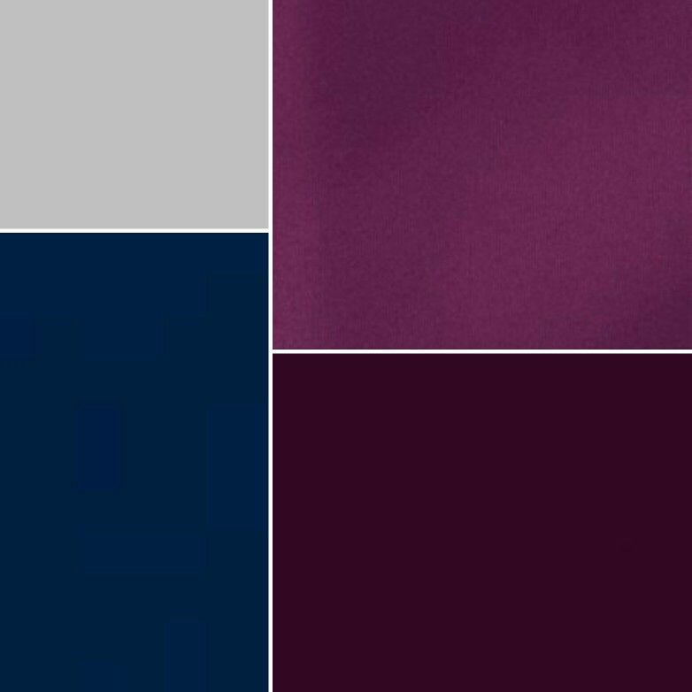 Sangria, Aubergine, Navy &Amp; Silver Color Palette For Home Decor intended for