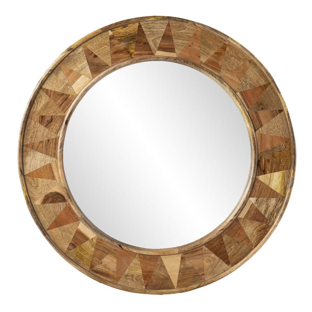 Sei Furniture Edensor 32 In. W X 32 In. H Round Mango Wood Transitional ... for