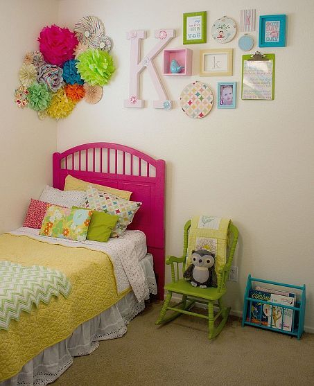 Such A Cute, Colorful Little Girls Room! Love The Use Of Tissue Paper ... for
