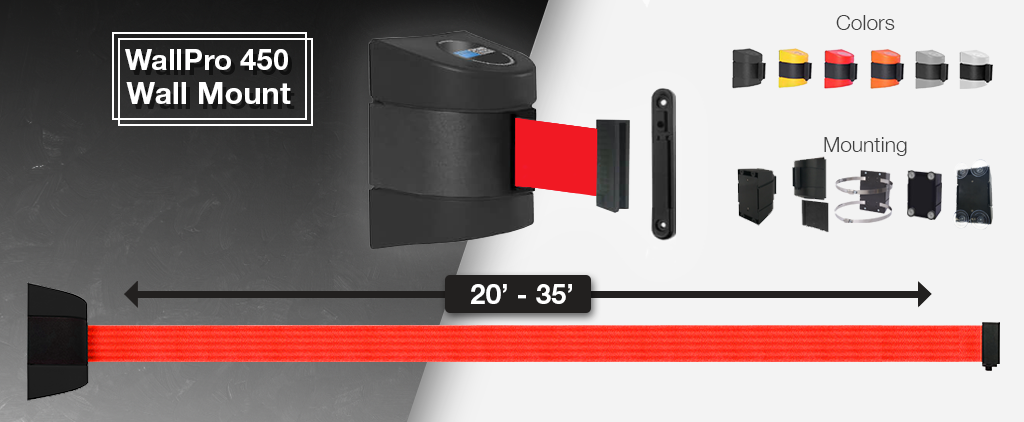The Wallpro 450: Long-Span Wall Mount Solution | Crowd Control Company for The Role of Wall-Mounted Solutions in Achieving a Seamless Bathroom Design