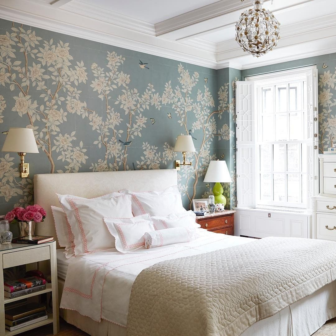 This Bedroom Is Transformed Into A Magical Garden, Featuring Hand ... inside