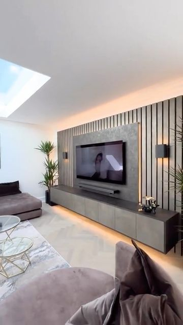 Transform Your Room With A Stunning Tv Wall Maximizing Space Beautiful ... within Transform Your Room with Smart TV Placement Strategies