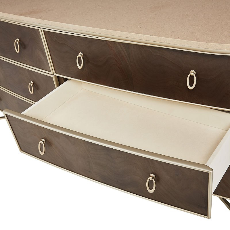 Villa Cherie Hazelnut Dresser Aico Furniture | Furniture Cart for Beyond Storage A Deep Dive into the Villa Cherie Hazelnut Dresser's Design Philosophy