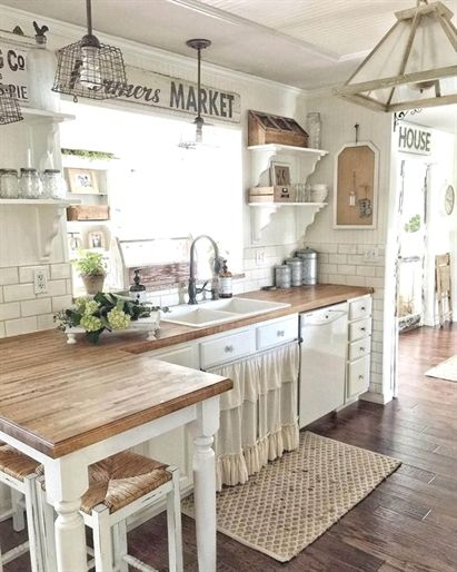 Vintage Farmhouse Cabinets within