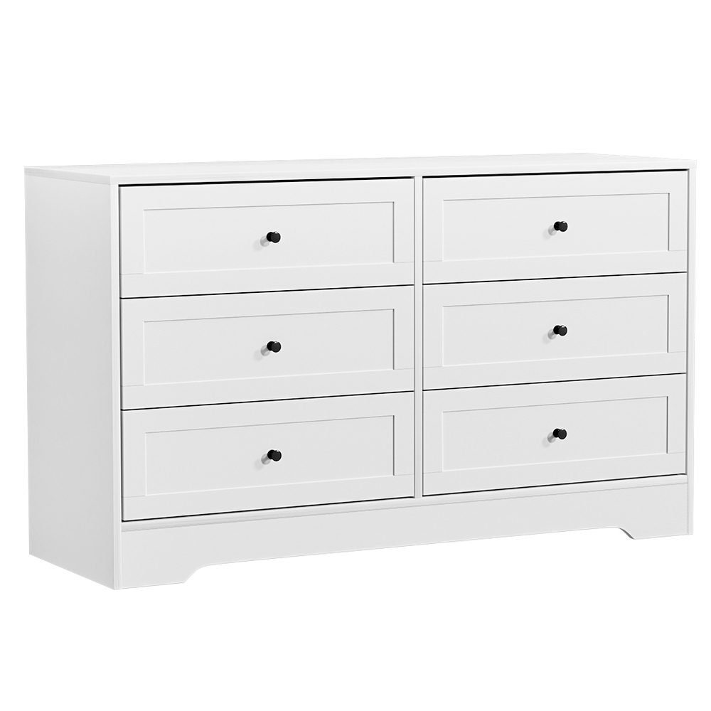 White 6-Drawer Chest - Dreamo Living for