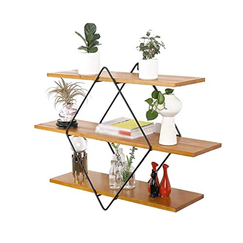 Xjjzs Wall Shelf,Floating Shelves, 3 Tier Geometric Diamond Wall ... regarding