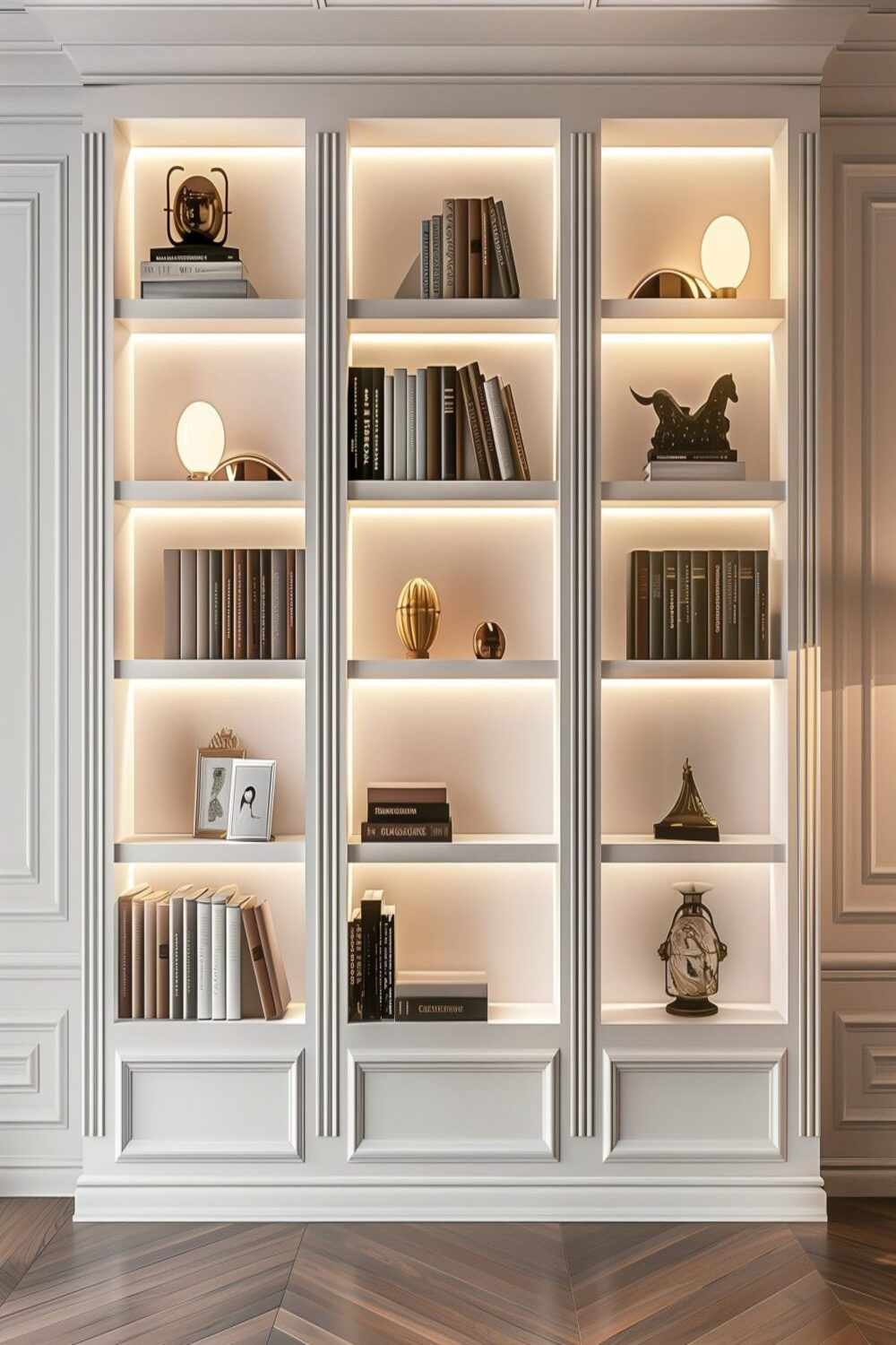10+ Bedroom Shelving Ideas For Classic Elegance In 2024 | Home Library ... intended for Discover the Elegance of the Dublin High Shelving Unit in Pure White