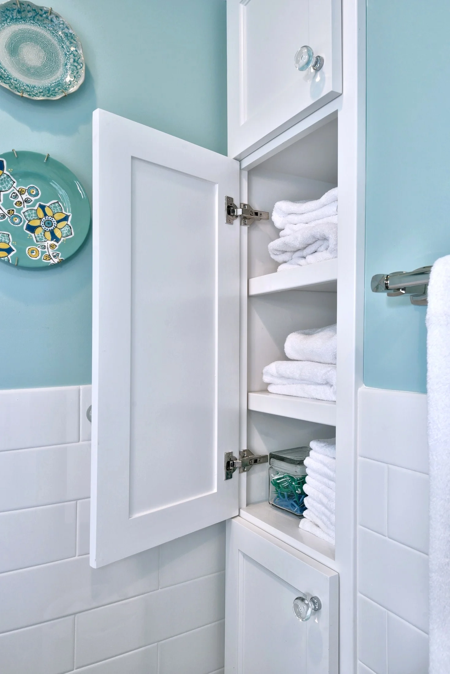 11 Creative Ways To Make A Small Bathroom Look Bigger — Designed inside Maximizing Your Small Bathroom with the Eviva Olivia Linen Cabinet