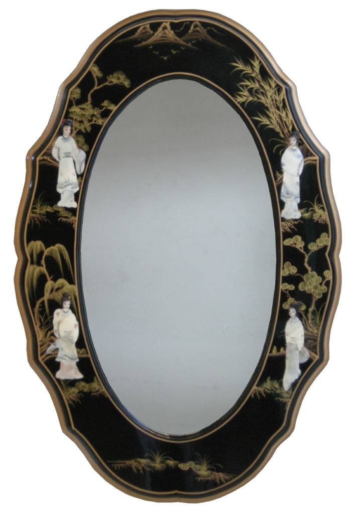 20 Best Collection Of Chinese Mirrors with The Artistic Journey Behind Black Lacquer Chinoiserie Oriental Mirror Panels