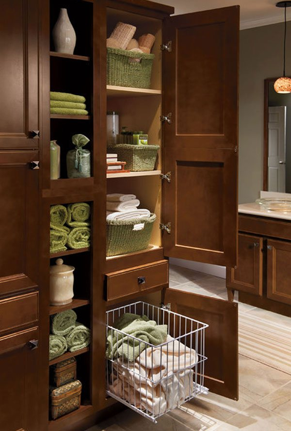 20 Clever Designs Of Bathroom Linen Cabinets | Home Design Lover with regard to Maximizing Your Small Bathroom with the Eviva Olivia Linen Cabinet