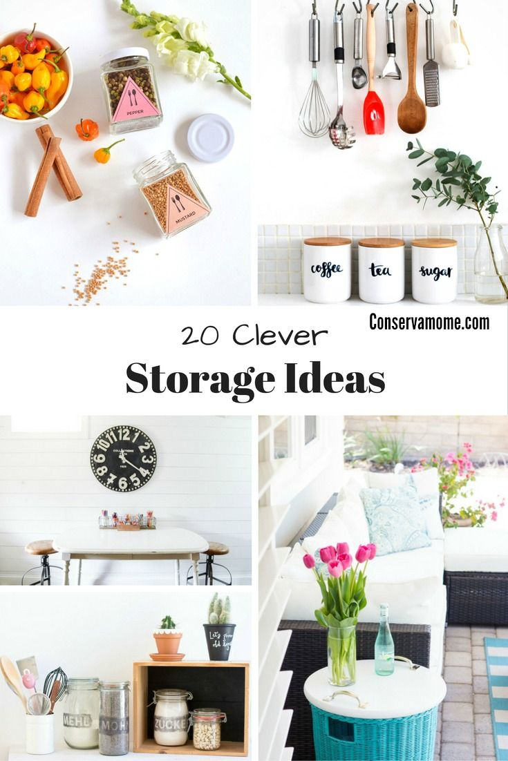20 Clever Storage Ideas - Diy Ideas To Get Organized! | Clever Storage ... with