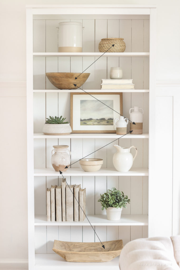 20 Farmhouse Shelf Decor Ideas - How To Style Them Like A Pro - The ... throughout Styling Secrets for Your Gold Metal Contemporary Shelves