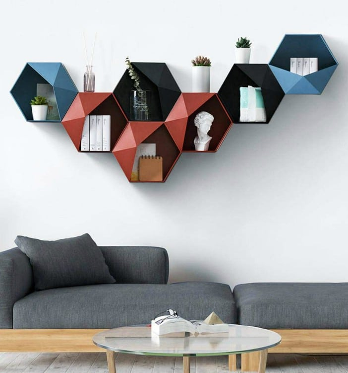 20 Floating Shelves Ideas That Are Sure To Freshen Up Your Walls ... with regard to Why the Geometric Round Floating Shelf Wall Mounted 2 Tier is a Decor Game-Changer