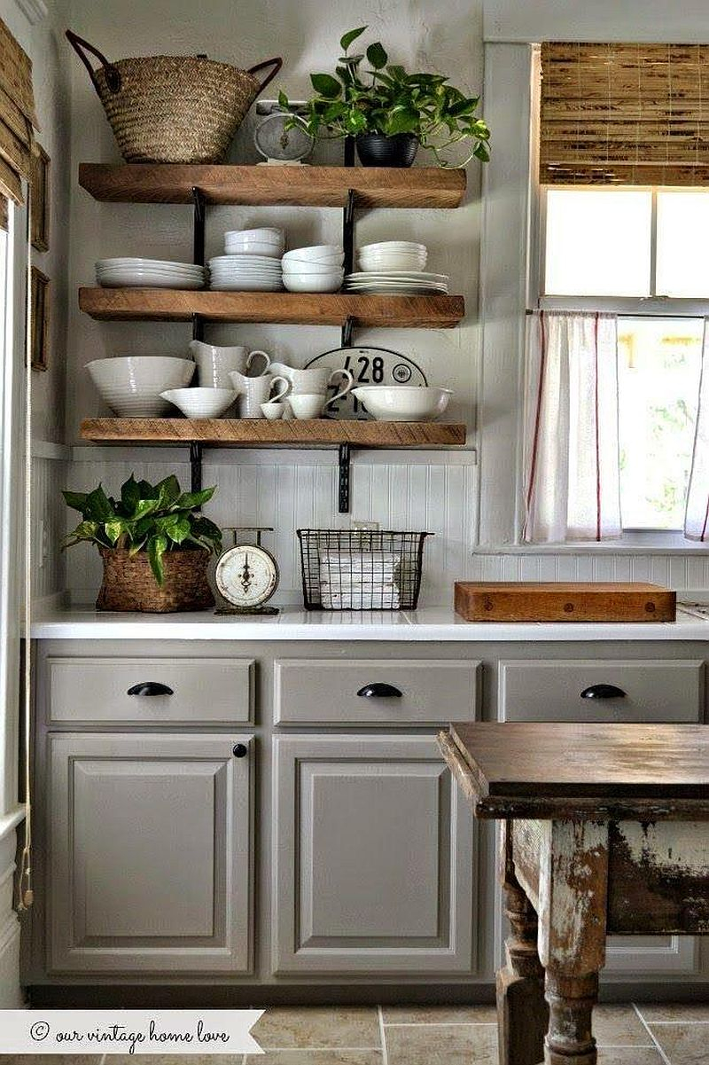 20 Rustic Kitchen Shelving Ideas With Timeless Rugged Charm in Unlocking the Charm of Your Large Rustic Shelf