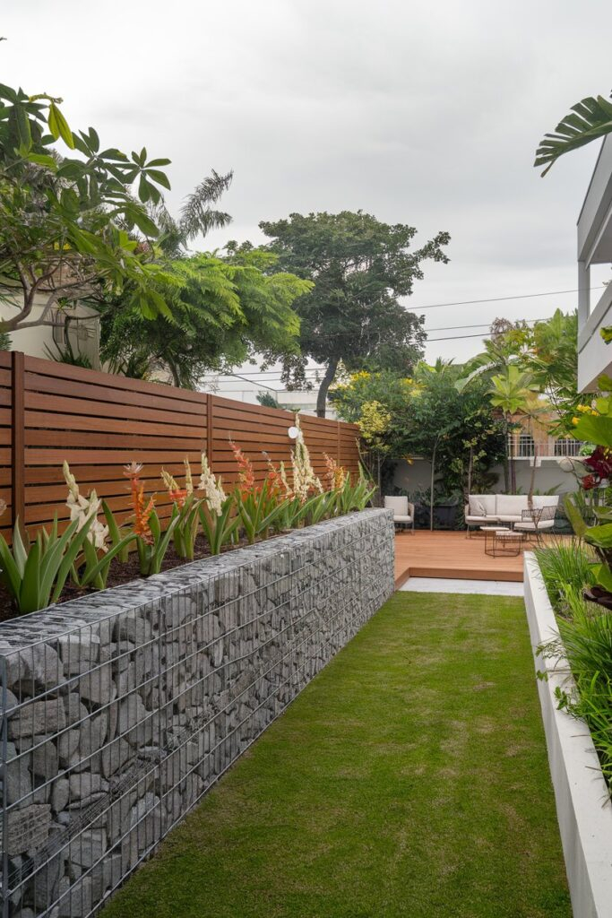 22 Gabion Garden Ideas: Transform Your Outdoor Space With Style » Comfy ... in Elevate Your Outdoor Space with the Unexpected Beauty of Gabion Walls