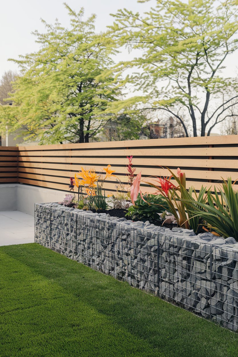 22 Gabion Garden Ideas: Transform Your Outdoor Space With Style » Comfy ... with regard to Elevate Your Outdoor Space with the Unexpected Beauty of Gabion Walls
