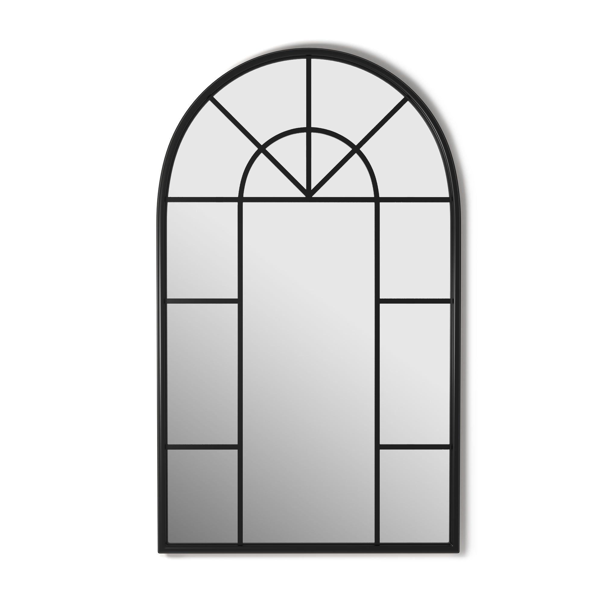 24X40 Metal Cathedral Mirror, Black, By Barnyard Designs: Add A Vintage ... inside