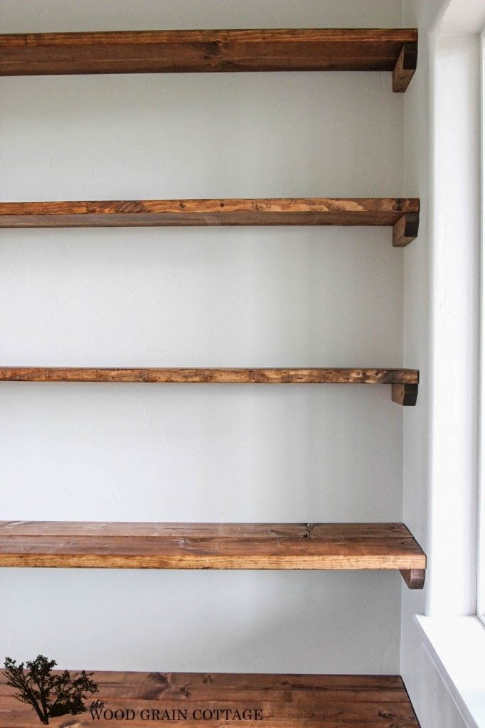 25 Diy Rustic Shelving Ideas To Try Now | The Crafting Nook pertaining to