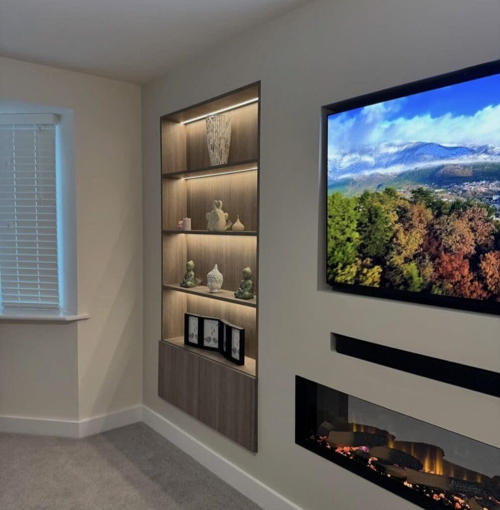 27 Modern Media Wall Ideas To Elevate Your Space regarding