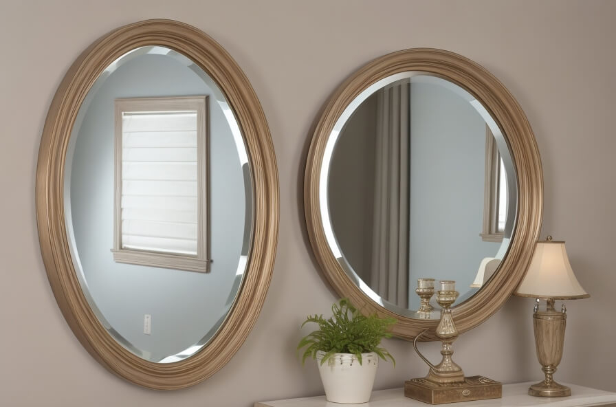 29 Round Wall Mirror Makeover: How To Refresh Your Home With Timeless ... for Unveiling the Timeless Appeal of the Engrahm Framed Mirror in White, 26 Inches