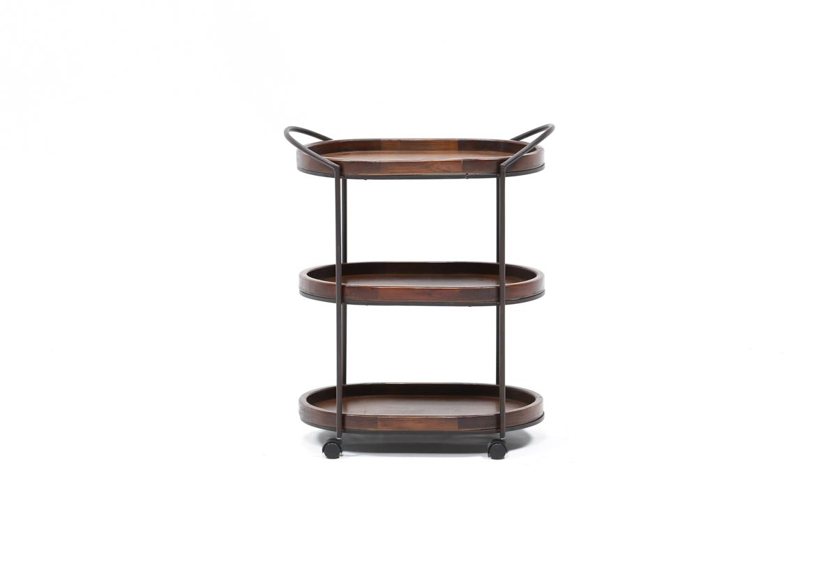 3 Tier Metal &Amp; Wood Cart | Living Spaces for Durability Meets Design Exploring the 3-Tier Metal and Wood Caster Cart