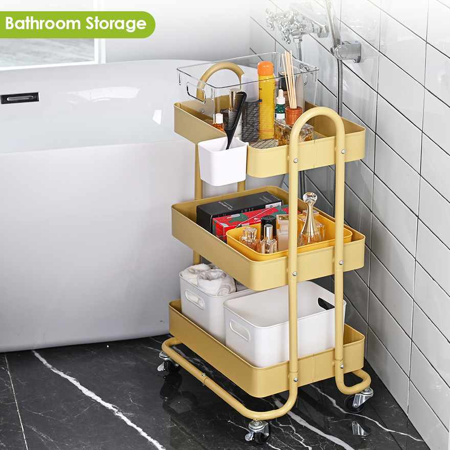 3-Tier Metal Utility Cart With Wheels - Stora inside Durability Meets Design Exploring the 3-Tier Metal and Wood Caster Cart