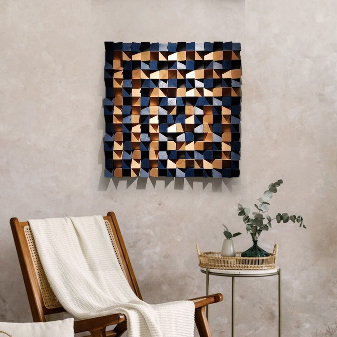 3D Wooden Art Wood Acoustic Panel 3D Wall Sculpture Wood - Etsy intended for