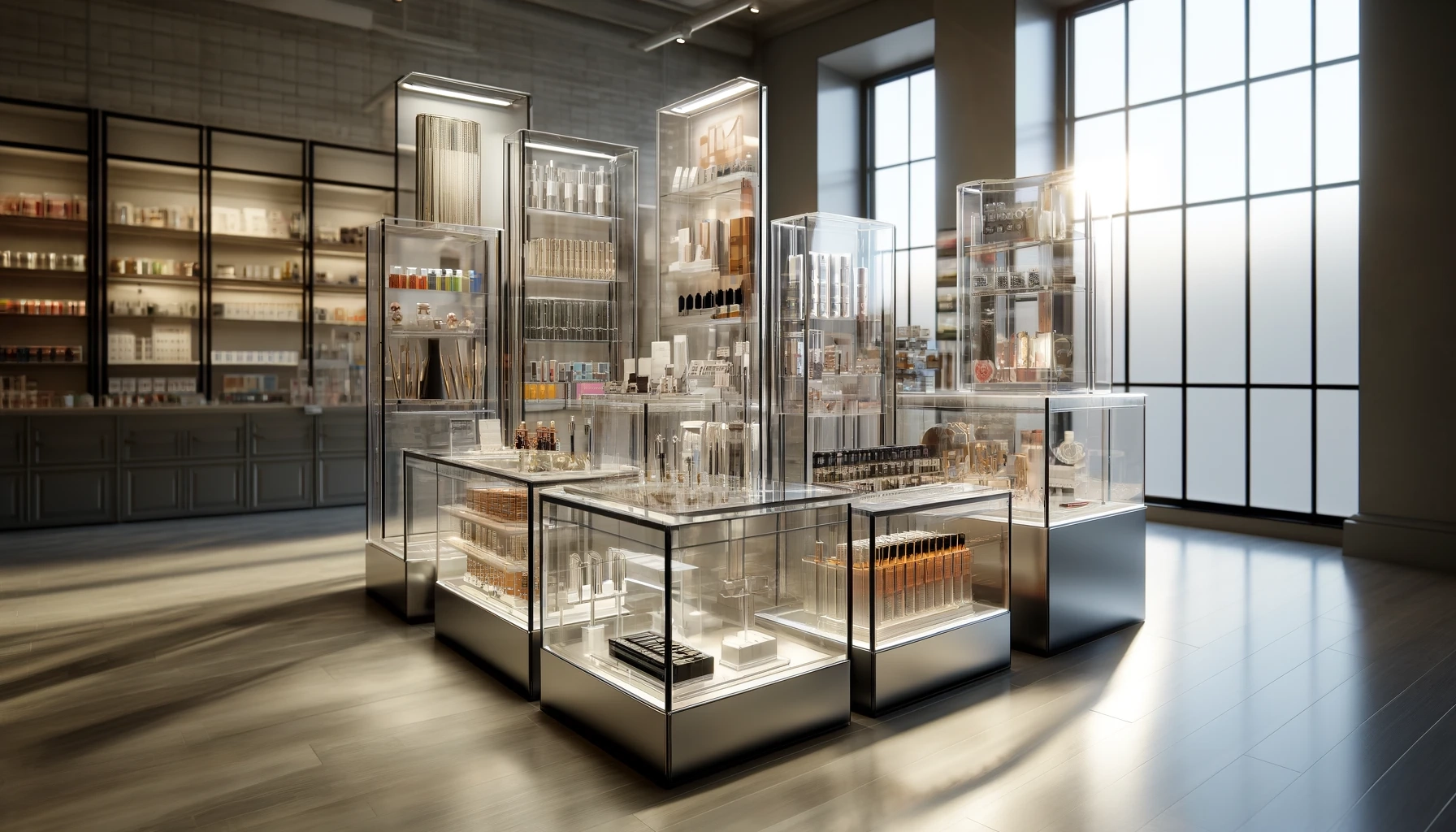 Acrylic Displays: Elevating Product Presentation - Acrylics By Design in The Art of Presentation Elevating Displays with a 6 Tier Oval Shelf