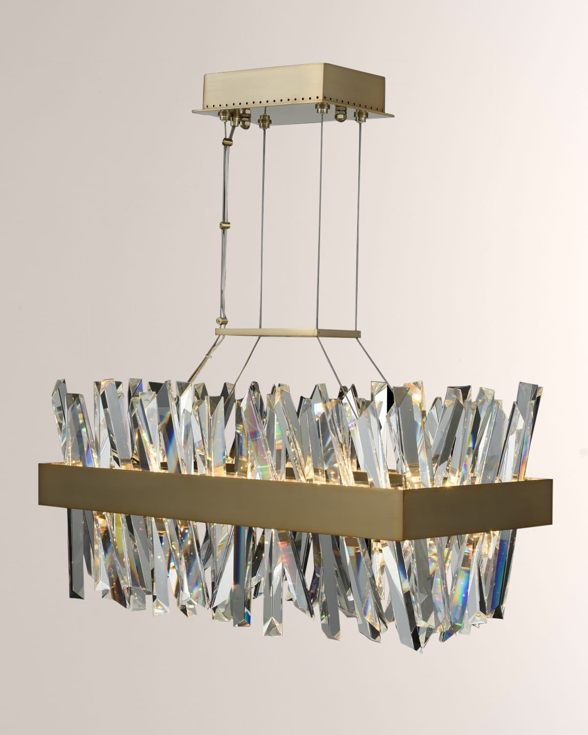 Allegri Crystal By Kalco Lighting Glacier 32" Round Led Pendant Light ... intended for