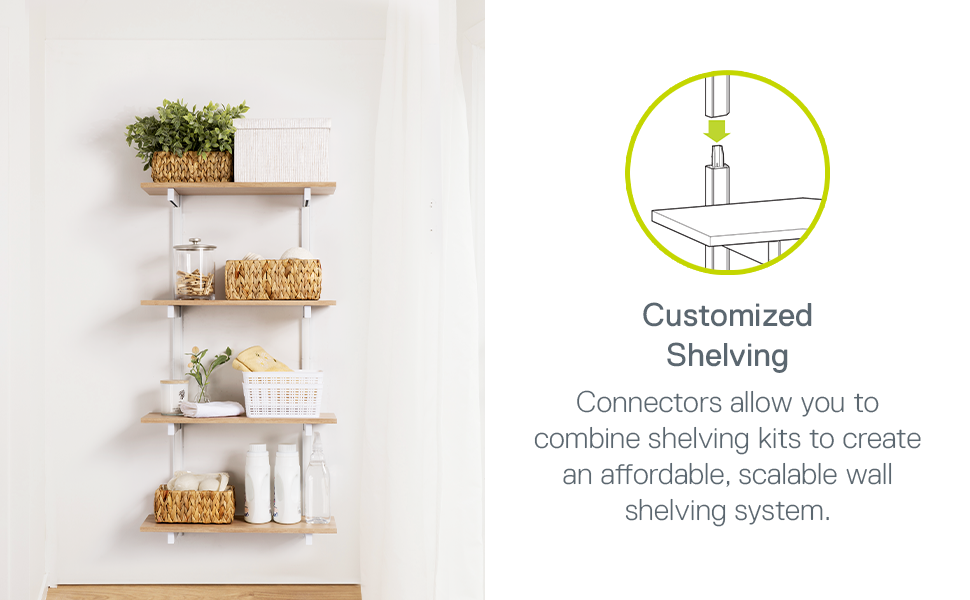 Amazon.com: 4-Tier Floating Shelves Set, Light Oak - 0.5” X 24 ... for Transform Your Space with the 4-Tier Oak Floating Shelf in Sandy Black