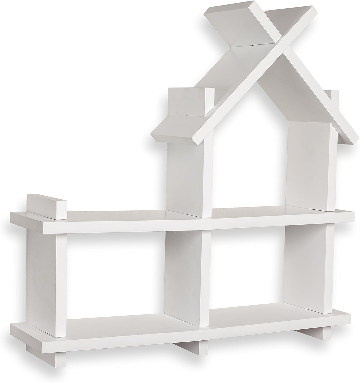 Amazon.com: Danya B House Design White Wall Mount Shelf : Home &Amp; Kitchen in