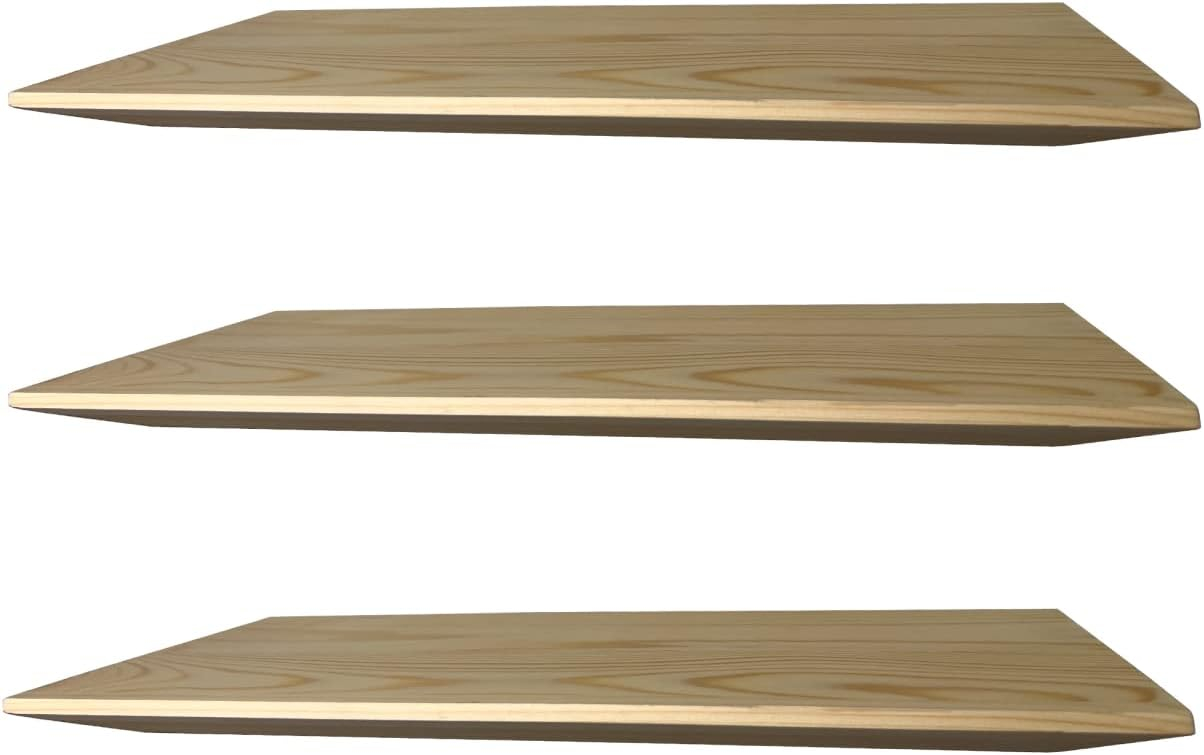 Amazon.com: Kumaforest Floating Shelves, Solid Pine Wood Floating Shelf ... with regard to A Closer Look at the Orton Industrial Pine Wood Floating Shelf