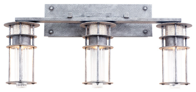 Anchorage 26X12" 3-Light Transitional Wall-Light By Kalco - Industrial ... pertaining to The Enduring Style of Kalco's Anchorage Wall Light Explained