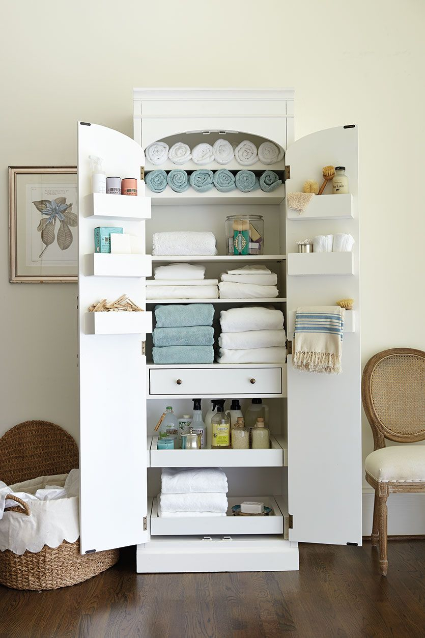 Bathroom Linen Closet Storage Ideas | Home Design Ideas in