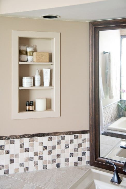 Bathroom Wall Recessed Shelf - Image To U within Smart Bathroom Storage Recessed or Wall-Mounted Cabinet Considerations
