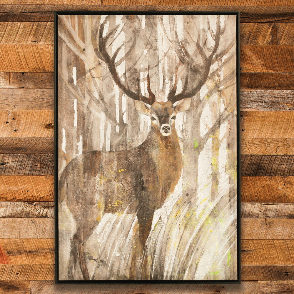 Best 20+ Of Deer Canvas Wall Art with regard to A Closer Look at Mr. Deer's Unique Framed Wall Art