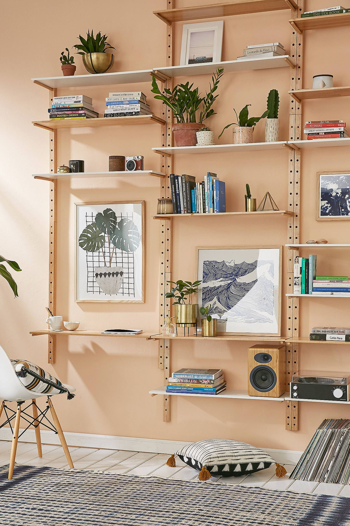 Brisbane Wood Storage System | Cozy Apartment Decor, Unique Wall ... in