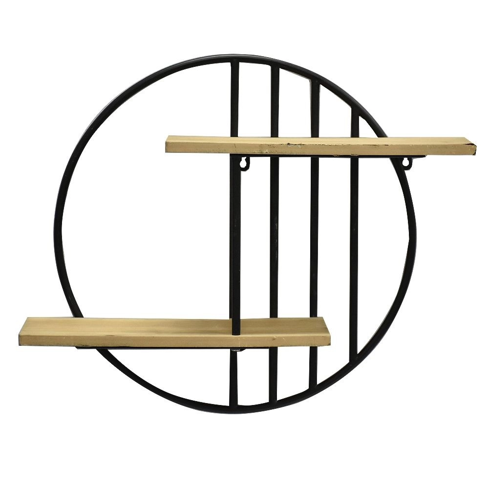Buy Rustic Wooden Metal Wall Corner Shelf From Luckywind Handicrafts ... intended for