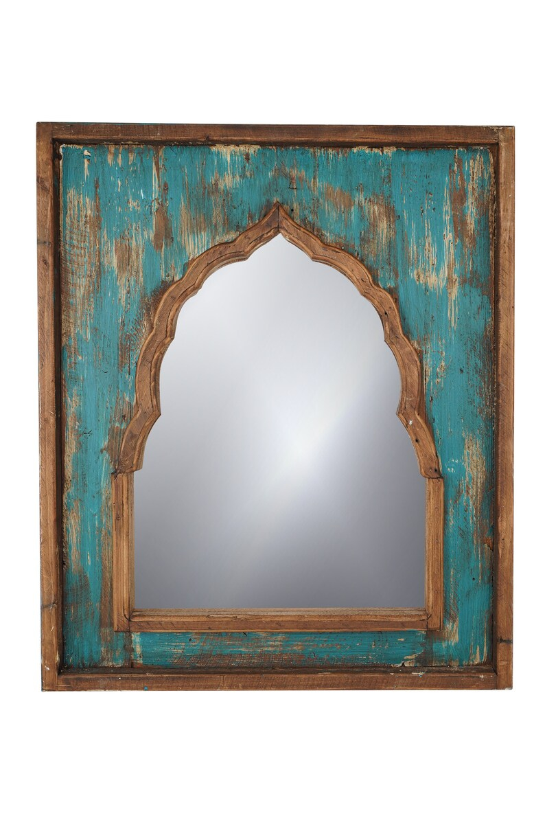 Casablanca-Vintage Inspired Wall Mirror-24X28 | Etsy with Unveiling the Charm of Turquoise Casablanca-Style Vanity Mirrors