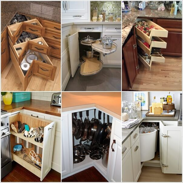 Clever Kitchen Corner Cabinet Storage And Organization Ideas - Baby ... intended for