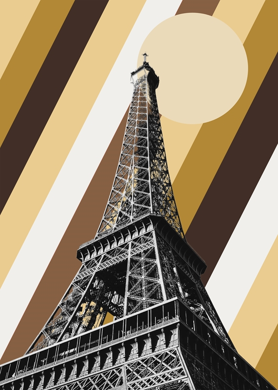 Collage Tour Eiffel Affiches Et Impressions Par Edson Ramos - Printler within The Art of the Eiffel Tower Collage Bringing Paris Home