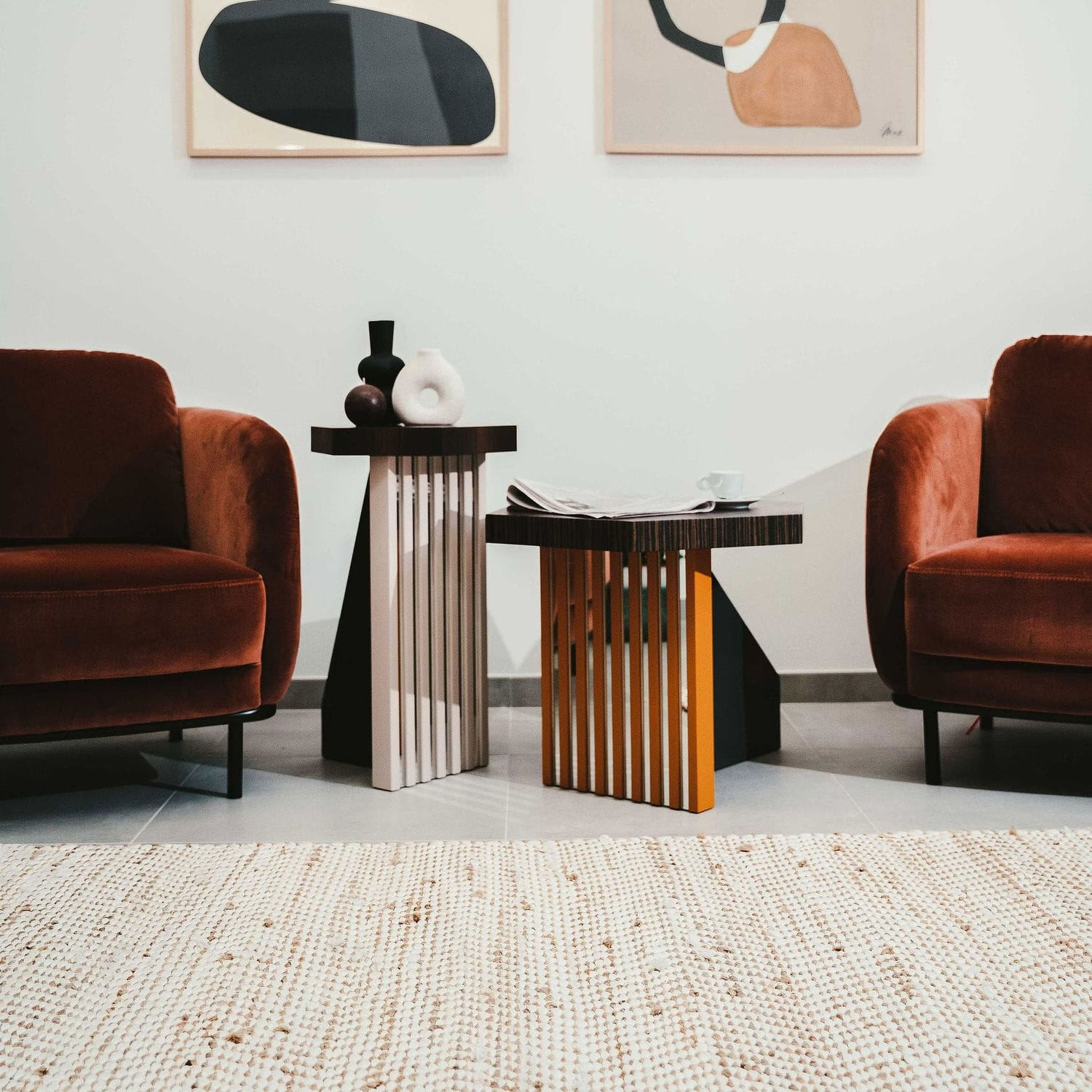 Contemporary Side Table - Murano - Lebanto Srl - Eucalyptus / Lacquered ... regarding