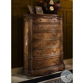 Cortina Honey Walnut 6 Drawer Chest From Aico | Coleman Furniture pertaining to Caring for Your Honey Walnut Cortina Dresser Tips from an Expert