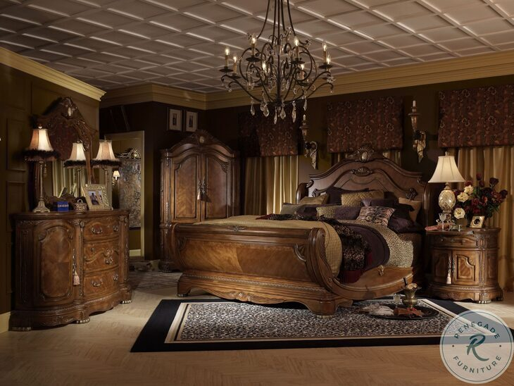 Cortina Honey Walnut Dresser Mirror From Michael Amini | Coleman Furniture pertaining to